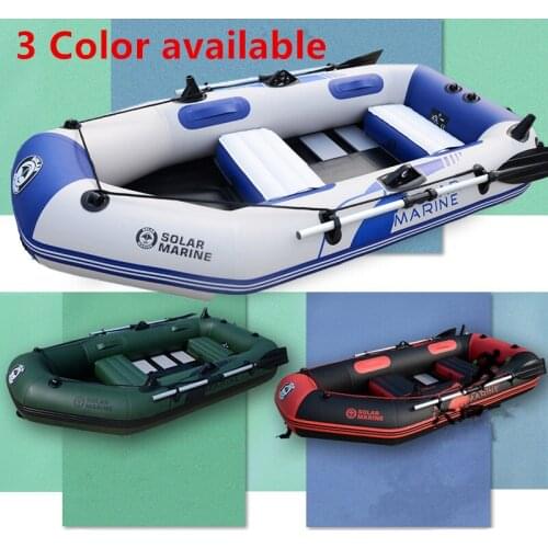 Wholesale 2.0 M 2 Person Wooden Floor Inflatable Kayak Fishing Boat Drifting Raft With Free Accessories For Outdoor Water Sport