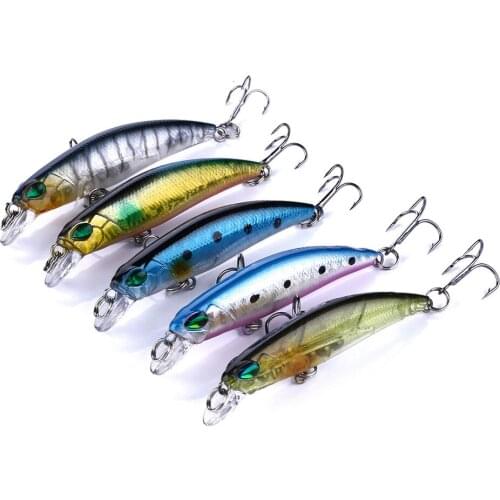 Fishing Lures Minnow 70mm 4.0g With 5 Color Wobblers For Pike Artificial Plastic Hard Bait Trout Lures For Fishing Tackle Carp