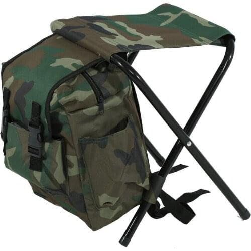 Foldable Outdoor Camping Fishing Stool Convenient Carry Seat With Storage Bag