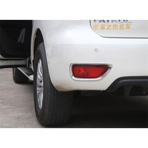 Rear Fog Lamp Frame Cover Trim for Nissan Patrol 2017+ Car Accessories Sticker Interior Decoration Protector Brand New Chrome