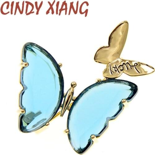 CINDY XIANG Clear Crystal Butterfly Brooches For Women Elegant Wedding Luxury Insect Pin Brooch Winter Design Jewelry