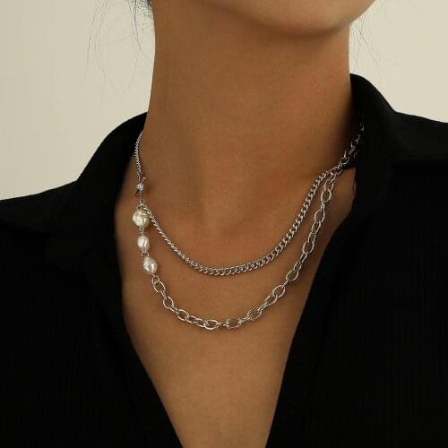 Korean Fashion Imitation Pearl Choker Necklace For Women Bead Statement Necklace Vintage Palace Planet Pendant Female Jewelry