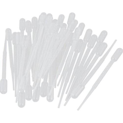 100 PCS/set 0.2ML Transparent Pipettes Disposable Safe Dropper Transfer Graduated Pipettes for Lab Experiment Supplies