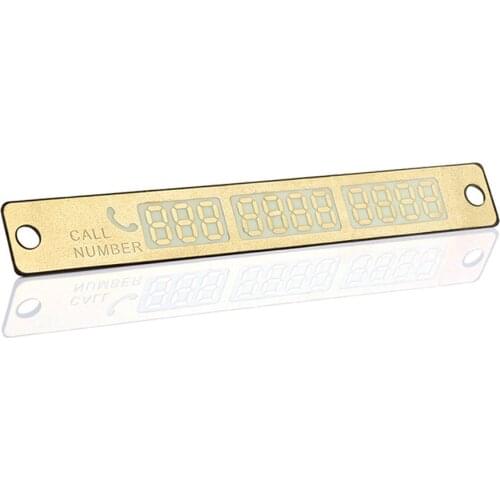 15*2cm Phone Number Notification Car Temporary Parking Card Suckers Luminous Car Sticker Interior Accessories