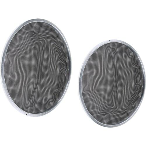 2 X 2-Ply Practice Mesh Silent Drum Head for Drum Player Beginners, 8in 12in