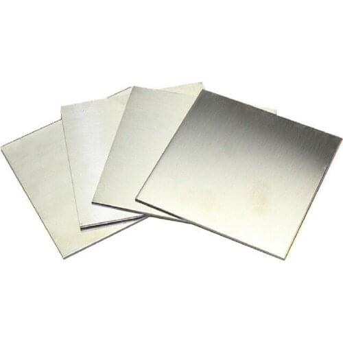 3Pcs 304 Stainless Steel Fine Polished Plate Sheet 0.35*100*100mm