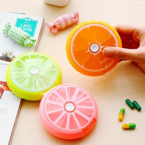 7 Days Pill Case Cute Travel Pill Box Pill Organizer Case Weekly Medicine Organizer Pills Storage Box for Personal Health Care