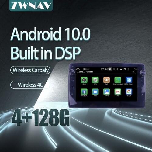 For Audi A4 Car radio player Android 10 PX6 64GB GPS Navigation Multimedia Player Radio