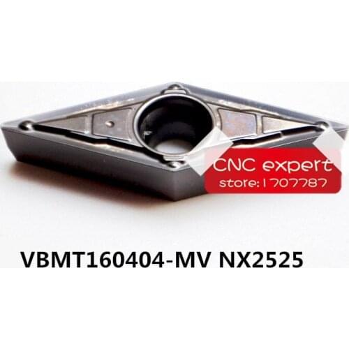 Free Shipping 10PCS CNC cutting blade VBMT110304-MV/VBMT110308-MV NX2525 Turning blade,Suitable for SVUBR series Lathe tool