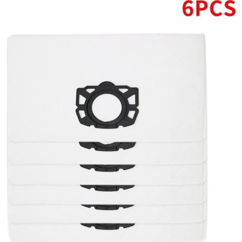 Free shipping 6PCS of filter bags for Karcher MV4 MV5 MV6 WD4 WD5 WD6 Karcher WD4000 to WD5999 replacement for part