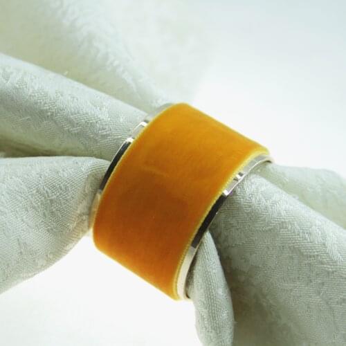 Free shipping velvet gold metal napkin ring for wedding, napkin decoration 12 pcs qn19101401
