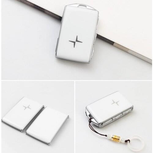 Car Key Case Cover Metal Keychain Protective Cover Remote Control Key Shell Cover For S90 XC60 S60 XC40 V60 V90