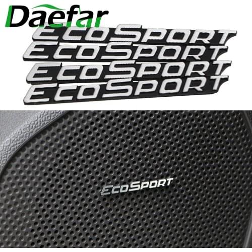 Daefar 3D Aluminum Speaker audio Speaker Badge stereo sticker For Ford Ecosport 2011 - 2020 Accessories