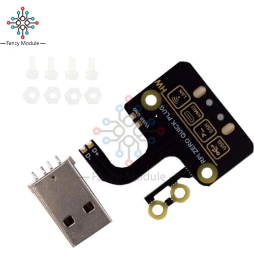 Diymore Raspberry Pi Zero W Micro USB to Type A USB Adapter Expansion Board USB Power Supply Module for Raspberry Pi Zero W