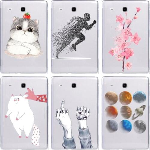 For Samsung Galaxy Tab E 9.6 2016 SM-T560 T560 SM-T561 Case Soft TPU Cute Back Cases Cover Protective Shells Coque