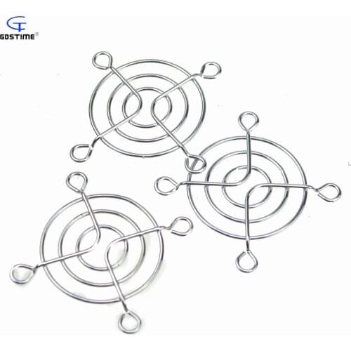 Gdstime 10Pcs New 5cm Iron Net High Quality 1.97 Inches DC Fan Grill Protector Silver Metal Finger Guard Cover Used for 50mm Fan