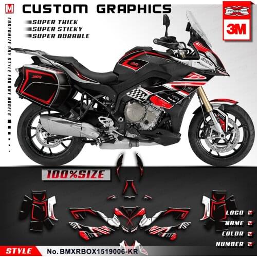 KUNGFU GRAPHICS Waterproof Stickers Full Vinyl Wraps for S 1000 XR S1000XR 2015 2016 2017 2018 2019 (Style no. BMXR1519006-KR)