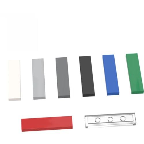 10psc Bricks 2431 1x4 Building Blocks Thin Figure Bricks Smooth Dots Educational Creative Compatible Brand Toys for Children