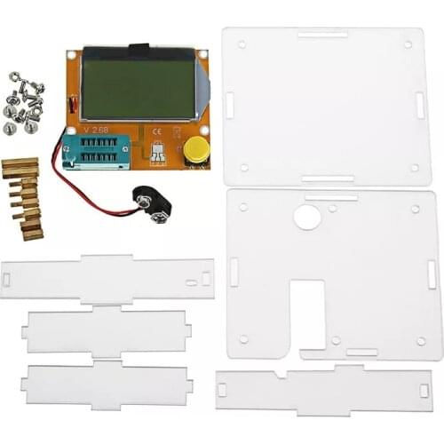 LCR-T4 Mega328 Transistor Tester Diode Triode Capacitance ESR Meter With Shell