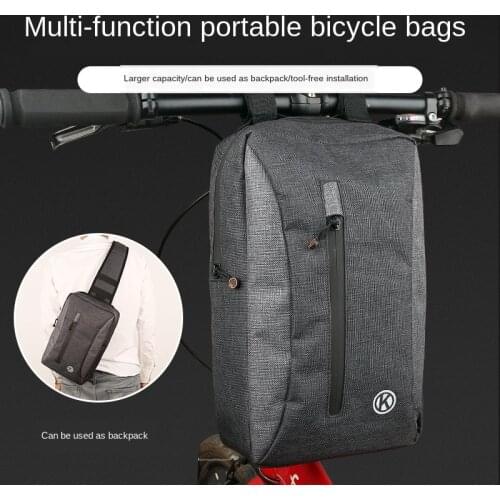 New bicycle multifunctional portable head bag electric car head bag riding shoulder bag dual-use storage bag