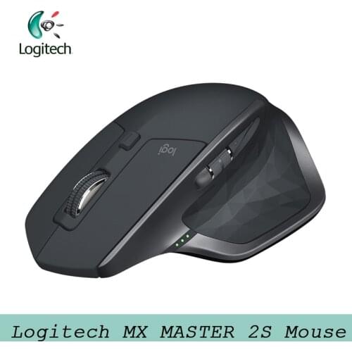Original Logitech MX MASTER 2S Wireless Mouse with 2.4GHz 4K DPI Dual Connectivity Office Mouse for Power Users and Masters