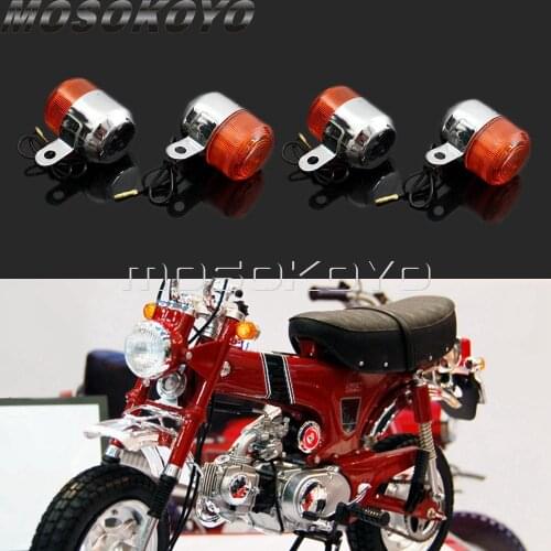 For Honda Dax ST CT Z50 50 70 125cc Front & Rear Turn Signal Light Cafe Racer Indicator Blinker Flasher Lamp for Harley Chopper