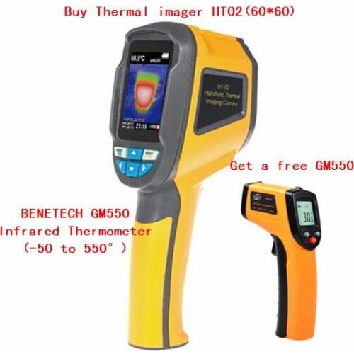 Handheld Thermal Imaging Camera HT02 Portable Infrared Imaging Device HT-02D