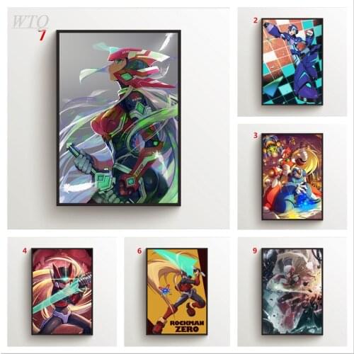 Rockman Megaman Posters and Prints Wall Poster Anime Posters Canvas Painting Home Decor Wall Art Photos for Childrens Room