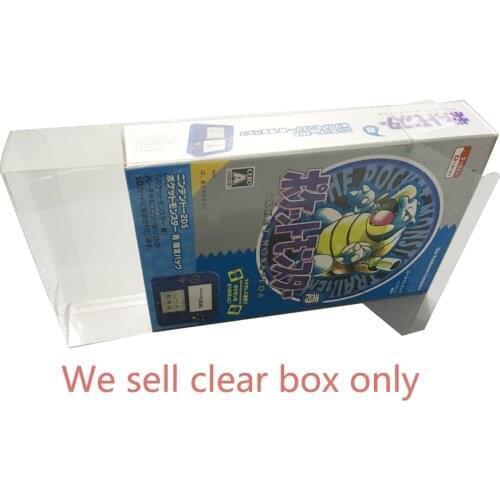 Transparent PET box Display Collection Case For 2DS for Pokemon Limited version storage protective box