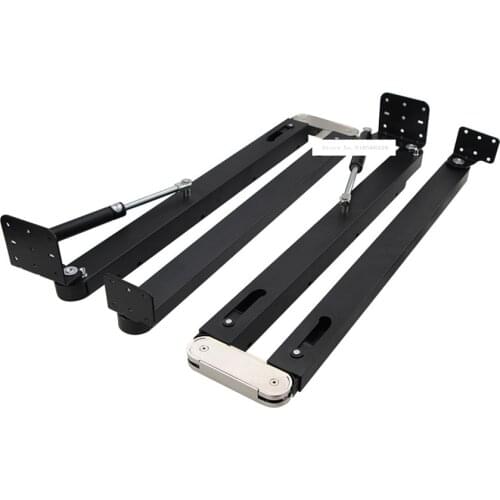 Down Folding Telescopic Dining Table Hardware Accessories Invisible Desk Mechanism Retractable Hidden Bar Table Hinge Connector