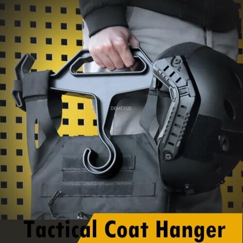 Tactical Vest Coat Hanger Heavy Duty Military Uniform Jacket Hanger Durable Outdoor Hunting Bag Non-slip Hanger Accessories