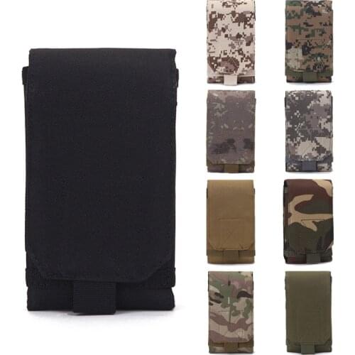 Outdoor Camo Molle Hunting Phone Waist Belt Bag,Waterproof Millitary Army Phone Holder Bag,Men Tactical Sports Pockets