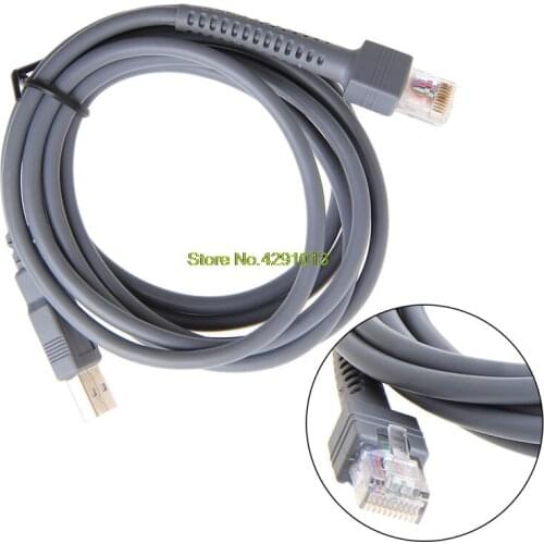 2M Symbol Barcode Scanner USB Cable LS1203 LS2208 LS4208 LS3008 CBA-U01-S07ZAR Drop Shipping Support