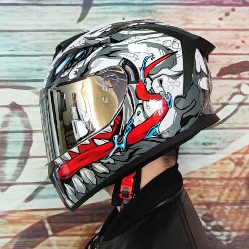 Safety Motorcycle Helmets Full Face Dual Lens Racing Helmet Off Road Helmet DOT Approved