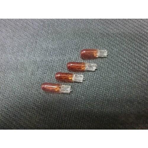 10Pcs DC 12V 2W 286 T5 W2W Amber Glass Car Bulb Halogen Bulbs Lamp Automobile Wedge Dashboard Gauge Instrument Lights