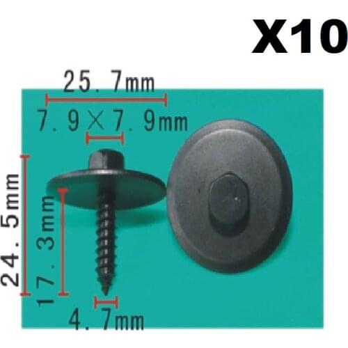 10X General Vehicle Series protection repair screw Clips