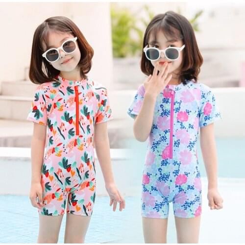 2020 One-piece Swim Suits Girls Little Princess Baby Swimwear 2020 New Western Style Big Kids Baby One-Piece Swimwear