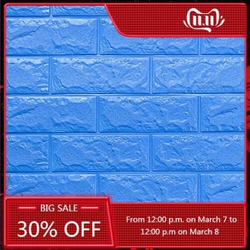 3D Wooden Wall Sticker Living Room Home Decor PE Foam Waterproof Wall Covering Wallpaper For TV Background Kids Room Stickers