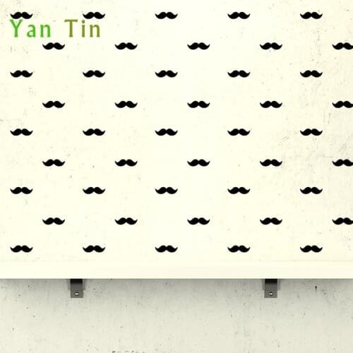 42pcs/set Cartoon Cute Moustache Shape Wall Stickers For Kids Child Rooms Boy Girls Gift Wall Decals DIY Art Mural Wallpaper