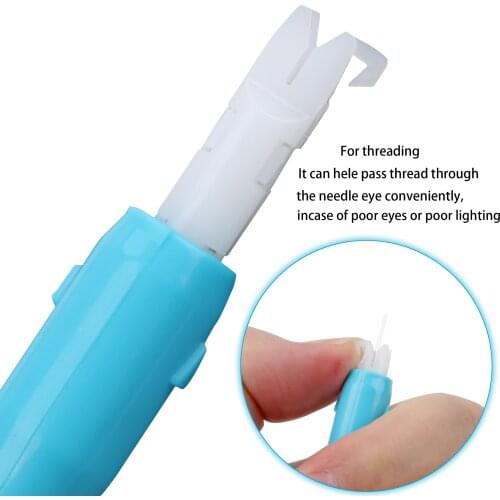 Sewing Machine Accessories Plastic Handle Threading Machine Automatic Sewing Tool Needle Holder Insert Applicator