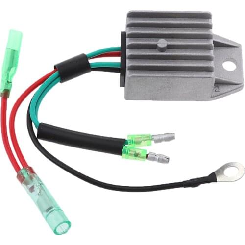 Aluminium Outboard Voltage Regulator Rectifier Replaces for Yamaha 40HP 2-Stroke Engines - Gray