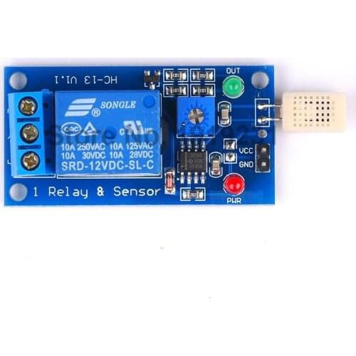 White Sensor Head 12v Humidity Switch Relay Module Humidity Switch Module
