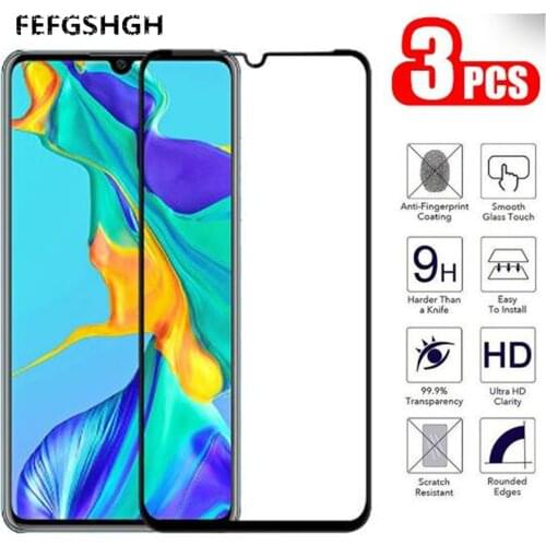 Black Full Cover For Huawei P20 Lite Tempered Glass Protective Safety Film For Huawei P30 P20 P 30 20 Lite Light Pro Glass Glas