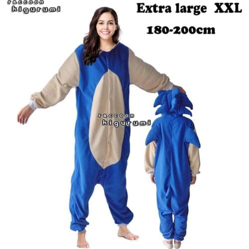 Hedgehog Extra Larg 180-200cm Unisex Animal Fleece Onesie Girl Winter Halloween Cartoon Cosplay Pajama Raccoon Kigurumi Boy