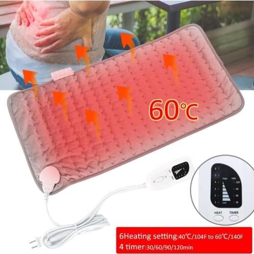 Women physiotherapy electric heating pad blanket for Neck Back Pain cramps waist Relief Muscle Relax Auto Shut off Heat Pad