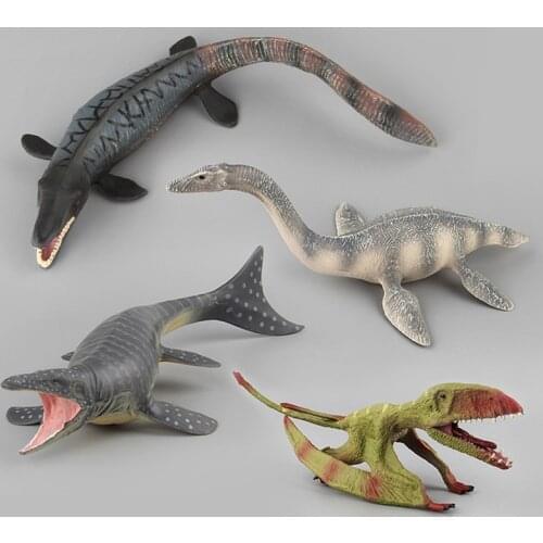 Simulation Prehistoric Animal Marine Dinosaur Tylosaurus Mosasaurus Pterosaur Action Figures Collection Model Doll Toy Gift