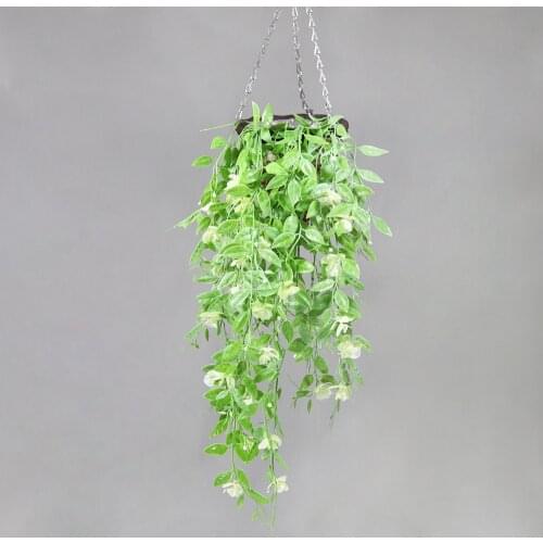Artificial plant vines Restaurant interior decoration study decorates artificial flower Pea pod hanging on the wall