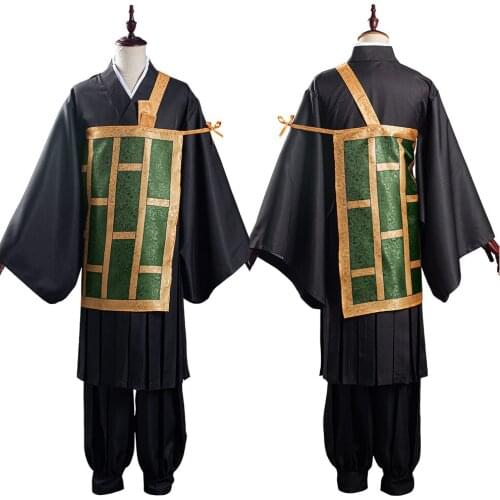 Anime Jujutsu Kaisen-Suguru Getou Cosplay Costume Kimono Coat Pants Full Set Outfits Halloween Carnival Fancy Suit