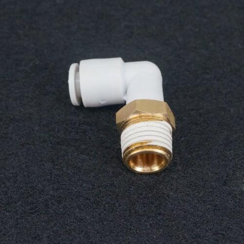 KQ2L06-02 One-Touch Fitting Push In Male Elbow Connector Applicable Tubing O.D. 6mm Port Size G1/4" KQ2L0602SMC Type