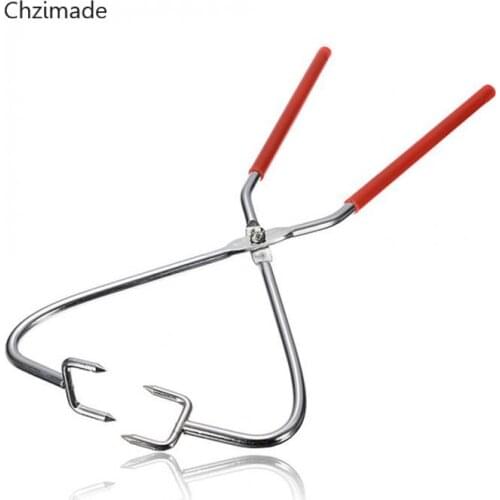 Lychee Life 1Pcs Stainless Steel Pottery Clay Sculpture Tools Diy Pliers With Plastic Handle Pottery Clay Pliers Hand Craft Tool